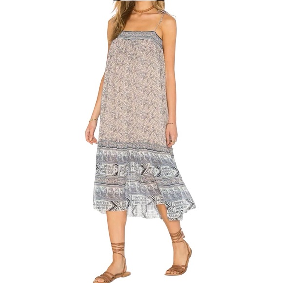 Ulla Johnson Imani Silk Midi Dress in Rose Size 2 - Picture 1 of 8